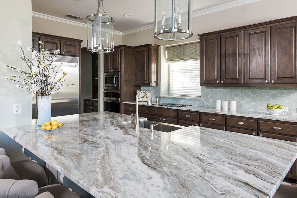 50 Popular Brown Granite Kitchen Countertops Design Ideas 8082