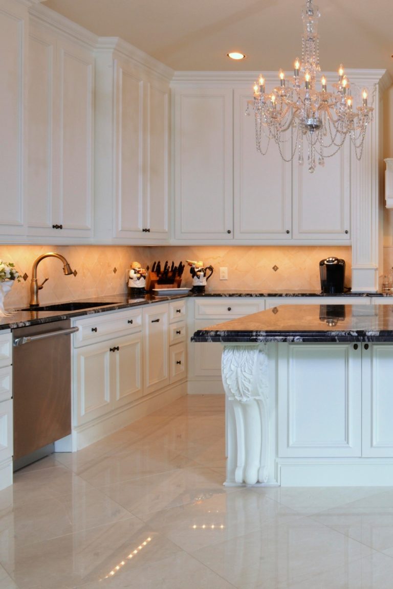 36+ Enviable Black Granite Countertops With White