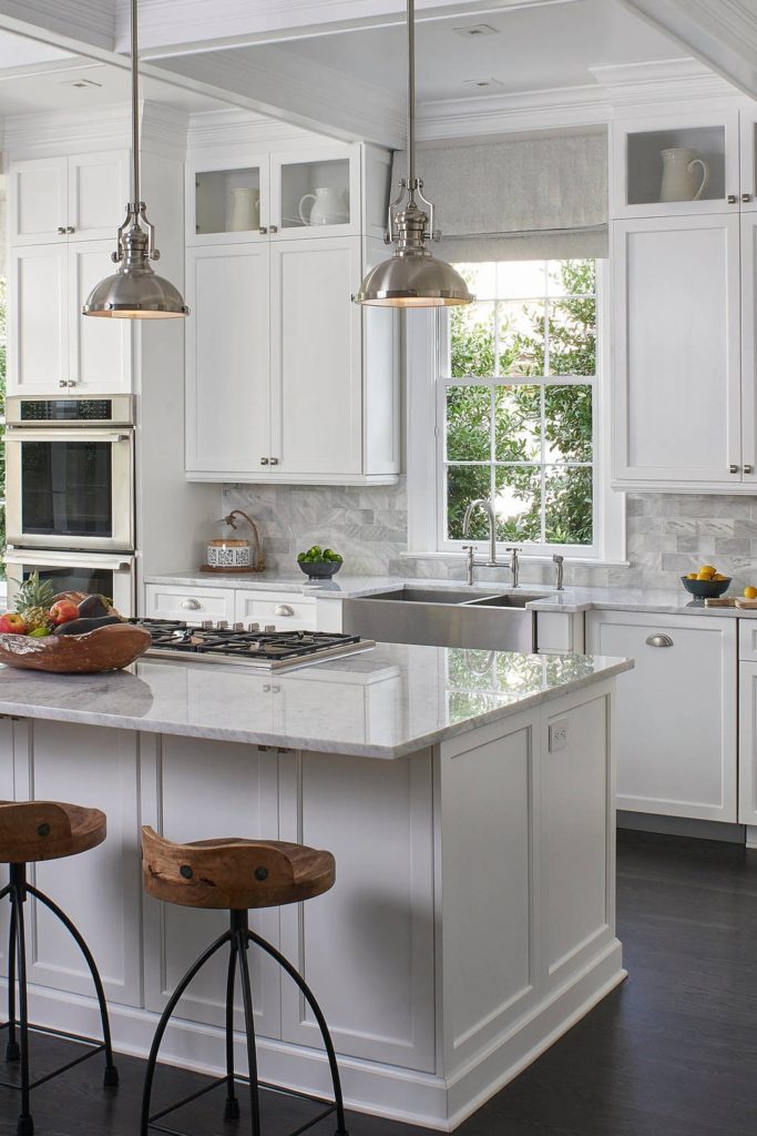 46 White Marble Kitchen Countertops Design Ideas