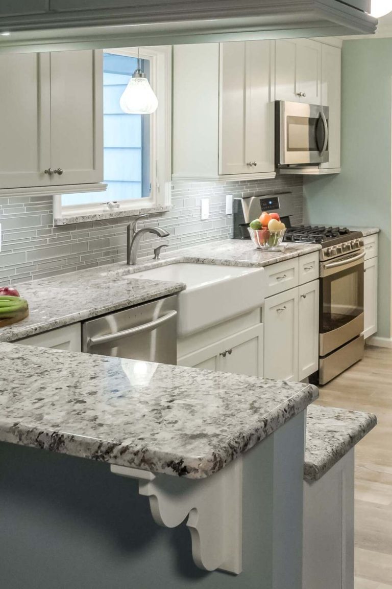 34+ Best White Granite With White Cabinets 