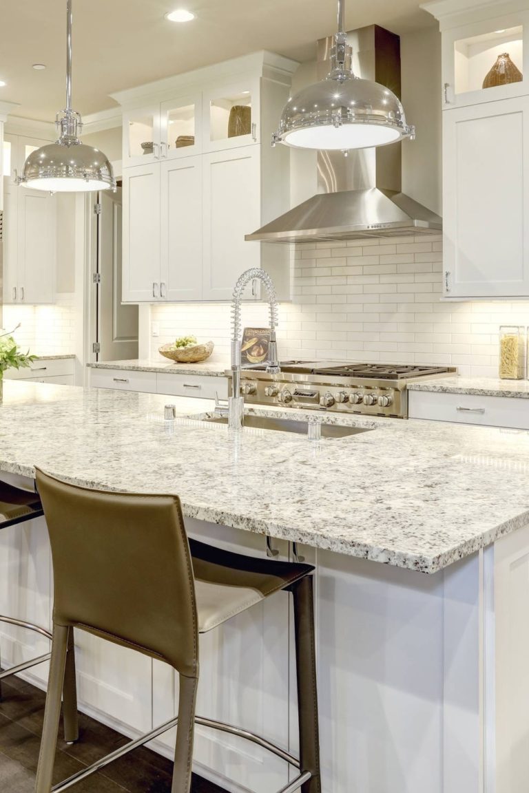34+ Best White Granite With White Cabinets | CountertopsNews