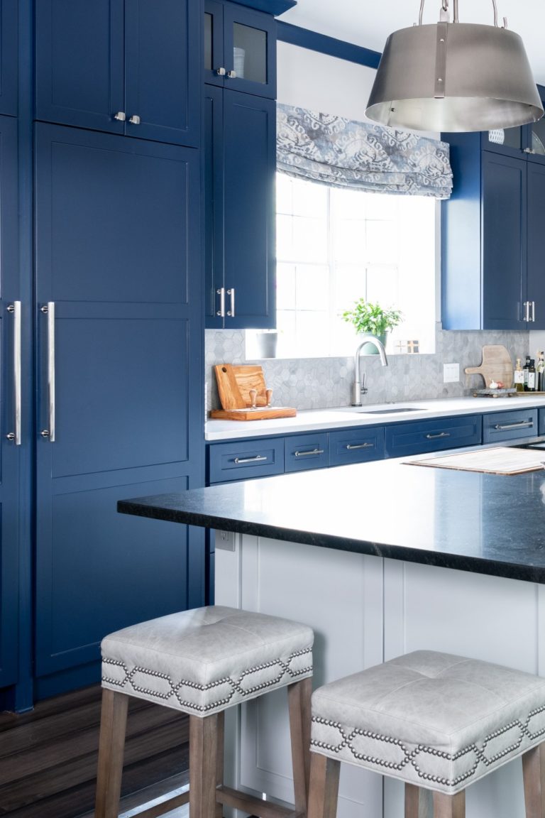 Blue Cabinets With Granite Countertops Design Ideas