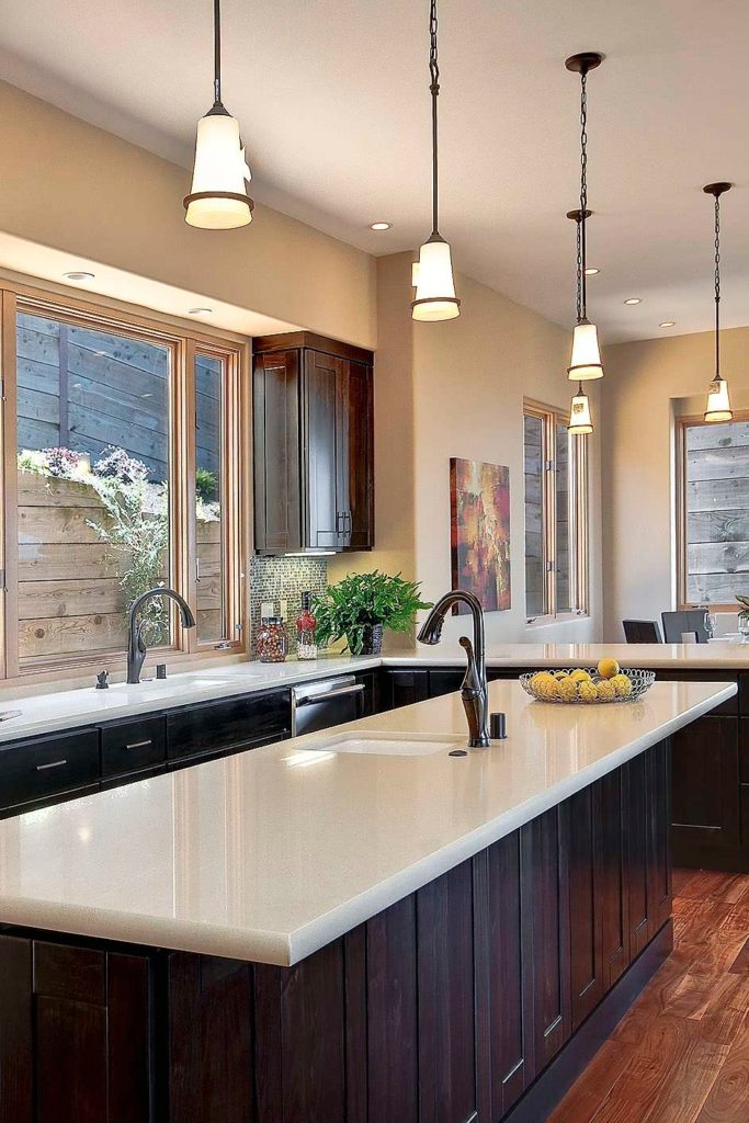 35 + Dark Kitchen Cabinets With Light Countertops | Home Designs
