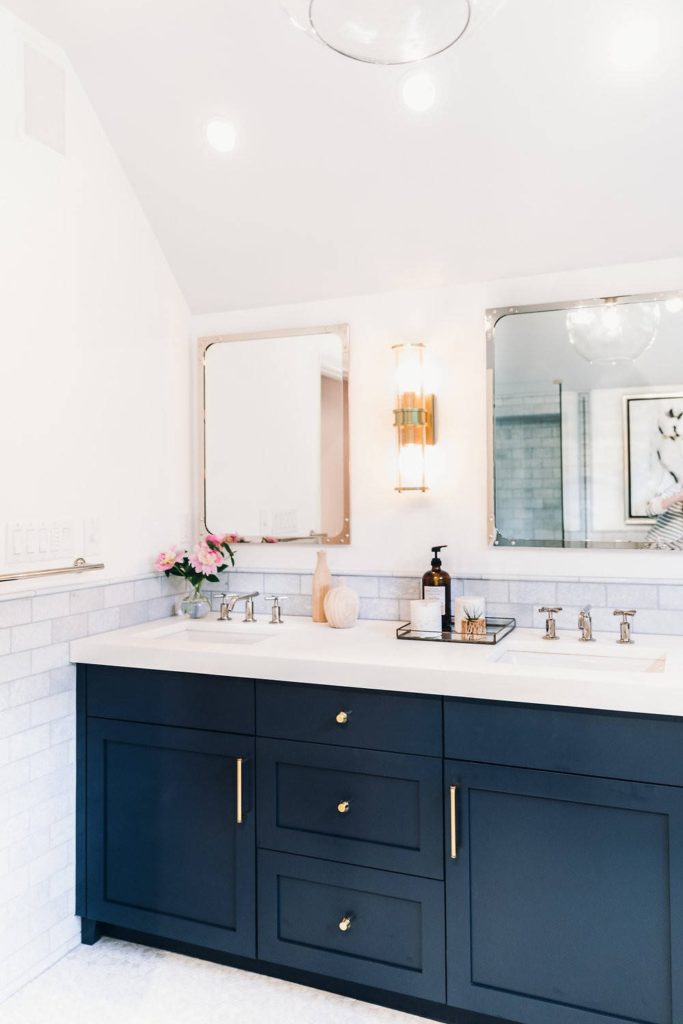 34+ Transitional Master Bathrooms With Blue Ideas