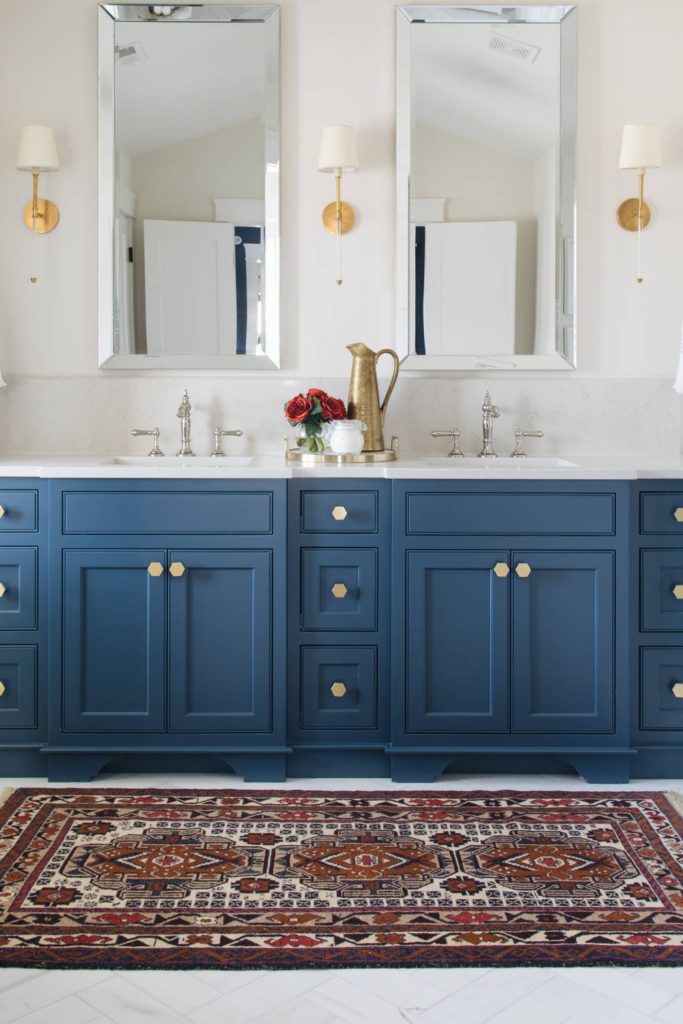 34 Master Bathrooms With Blue Cabinets Ideas Countertopsnews