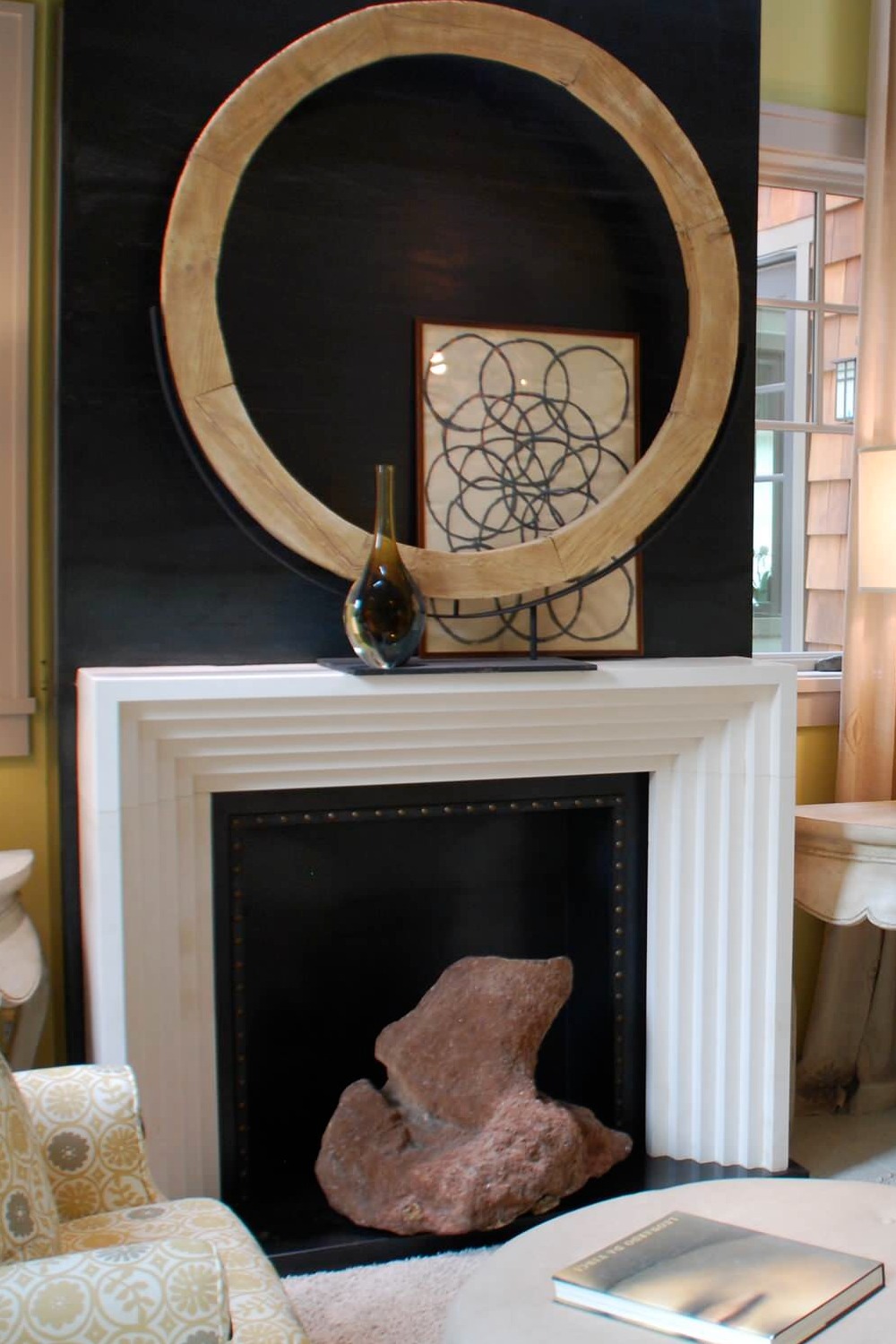 Black Granite Hearth Surrounds Walls Art Accessories Objects Interior Design Room