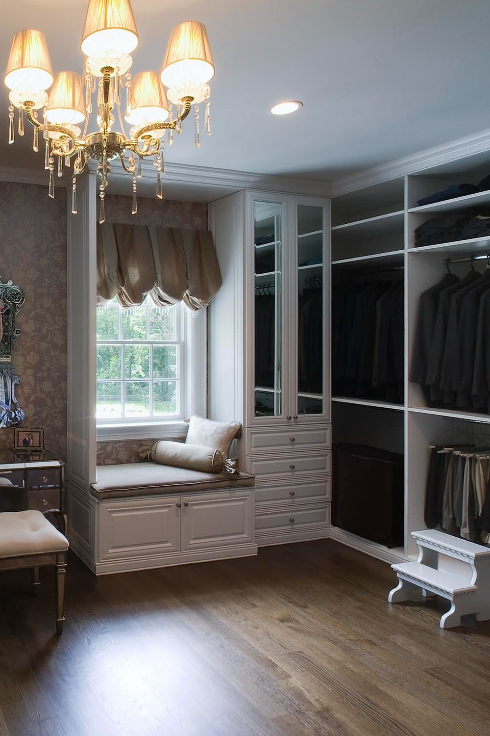 Walk In Closet Systems Design Ideas Space Shelves Storage Floor Drawers Wood