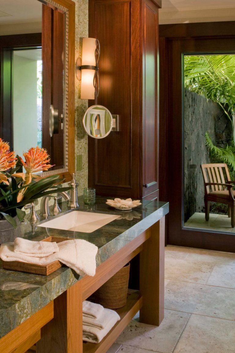 34+ Inspirational Tropical Bathroom Design Ideas CountertopsNews