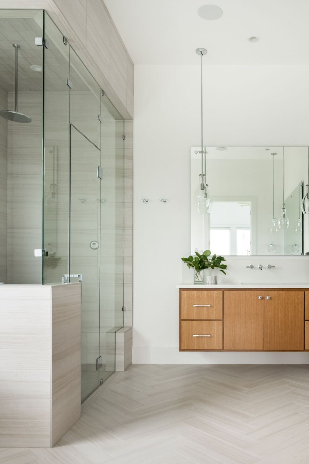 Floating Vanities Bathroom Vanity Sink Wall Shower Tile Modern Floor Countertop Flooring Tiles Space Cabinets