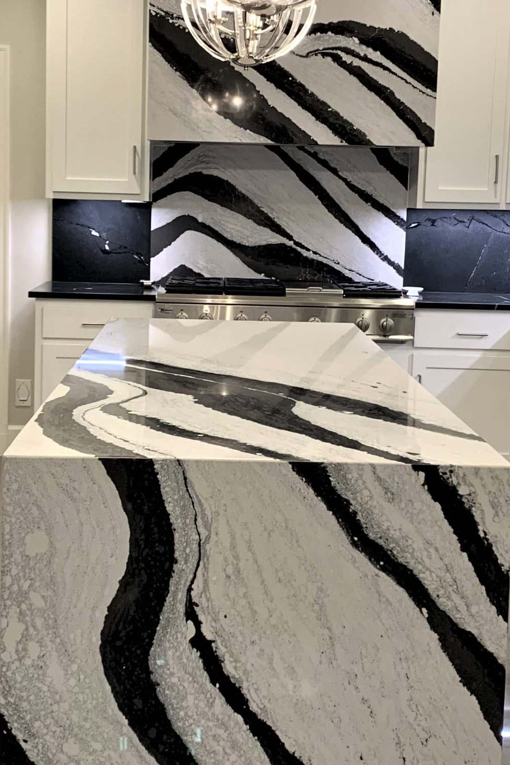 Cambria Quartz Countertops Natural Stone White Background Countertop Veins Marble Slab Gray