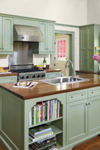 Green Kitchen Cabinets Ideas Light Green Shade Of Green