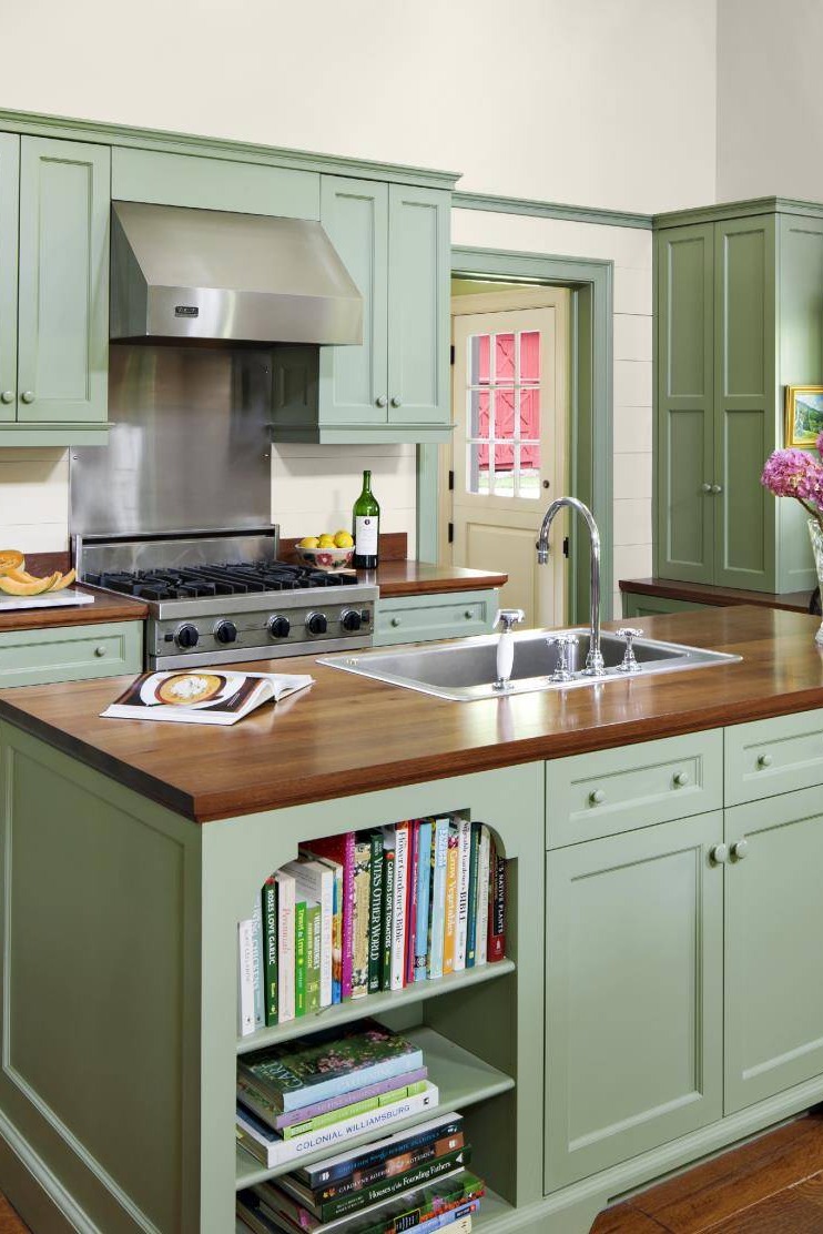 34+ Latest Green Kitchen Cabinets | CountertopsNews