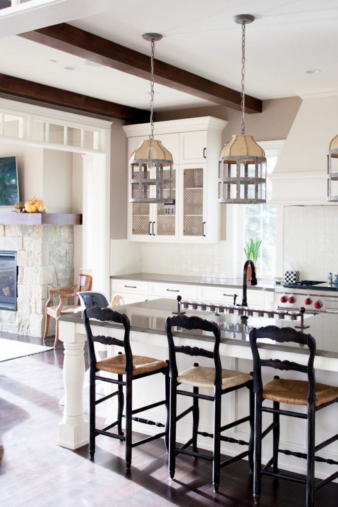 Spectacular White Kitchen With Dark Floors Countertopsnews