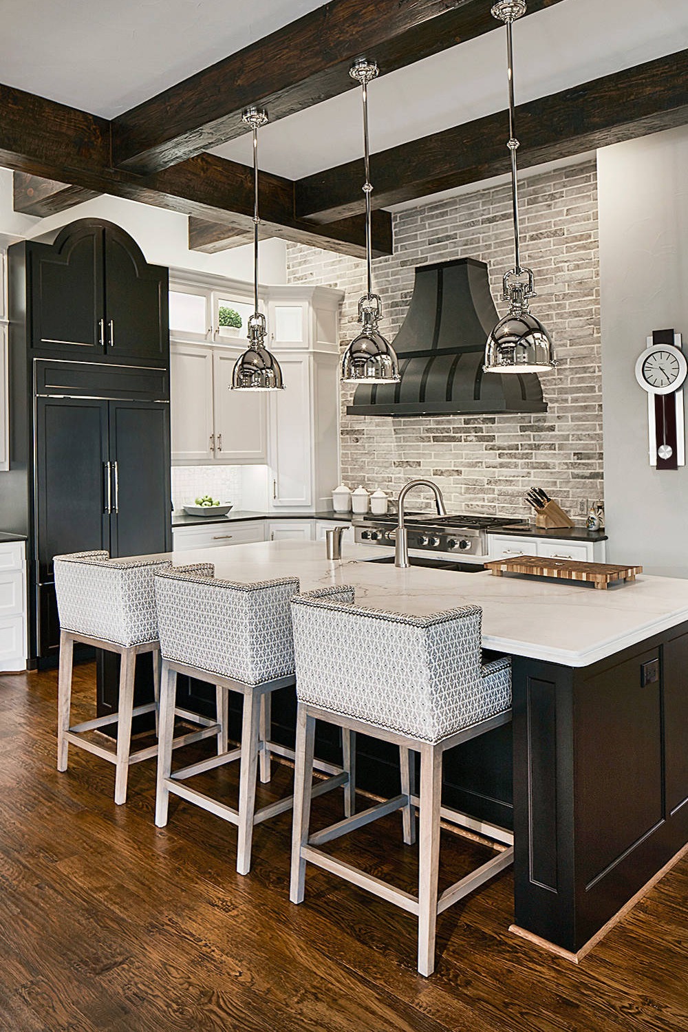 Kitchen Backsplash Ideas Black Granite Countertops Stone Texture Pattern Style Warm