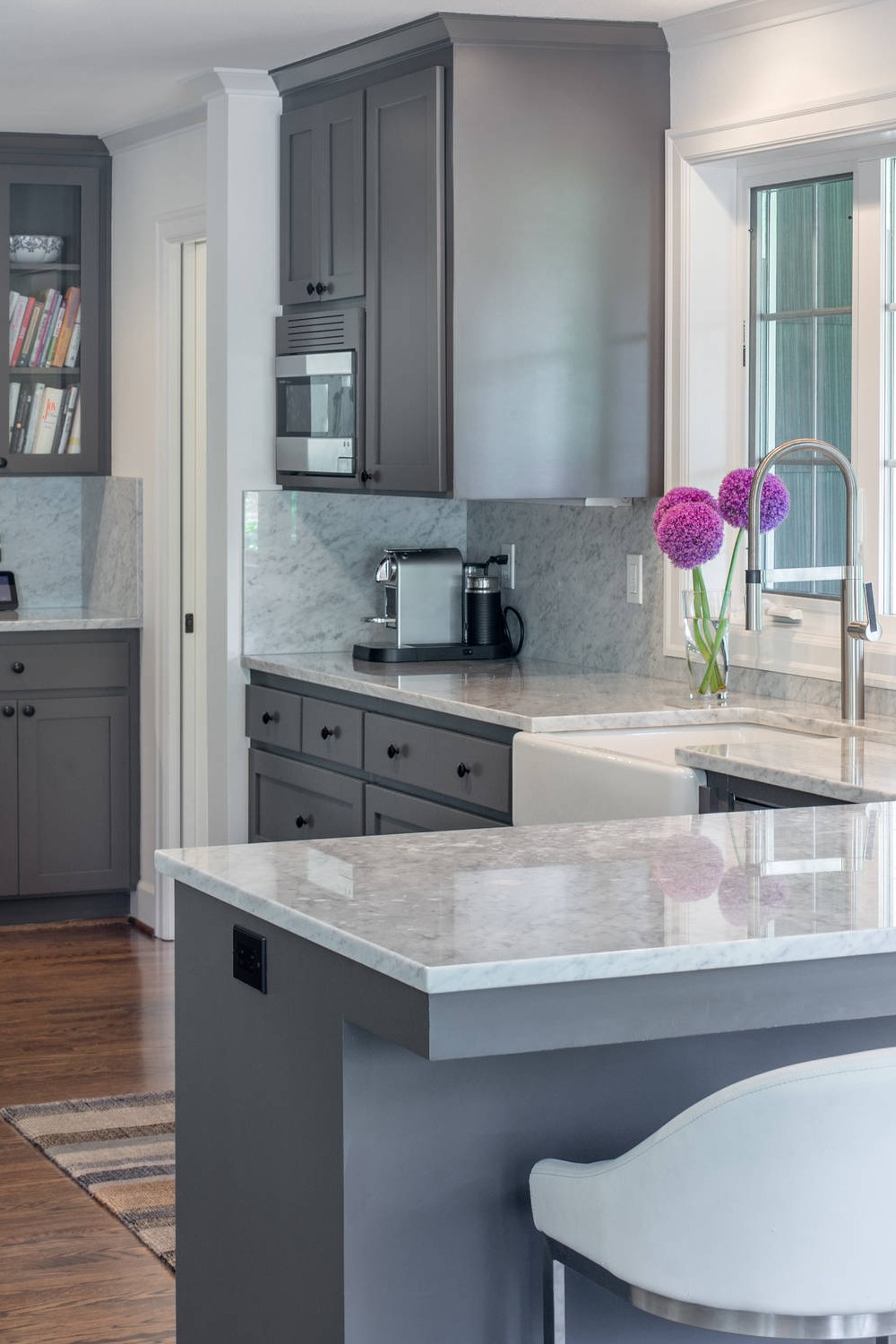 Dark Gray Kitchen Cabinets Marble Countertops Gray Shaker Cabinets Contemporary Kitchen Island Farmhouse Kitchen Style Create