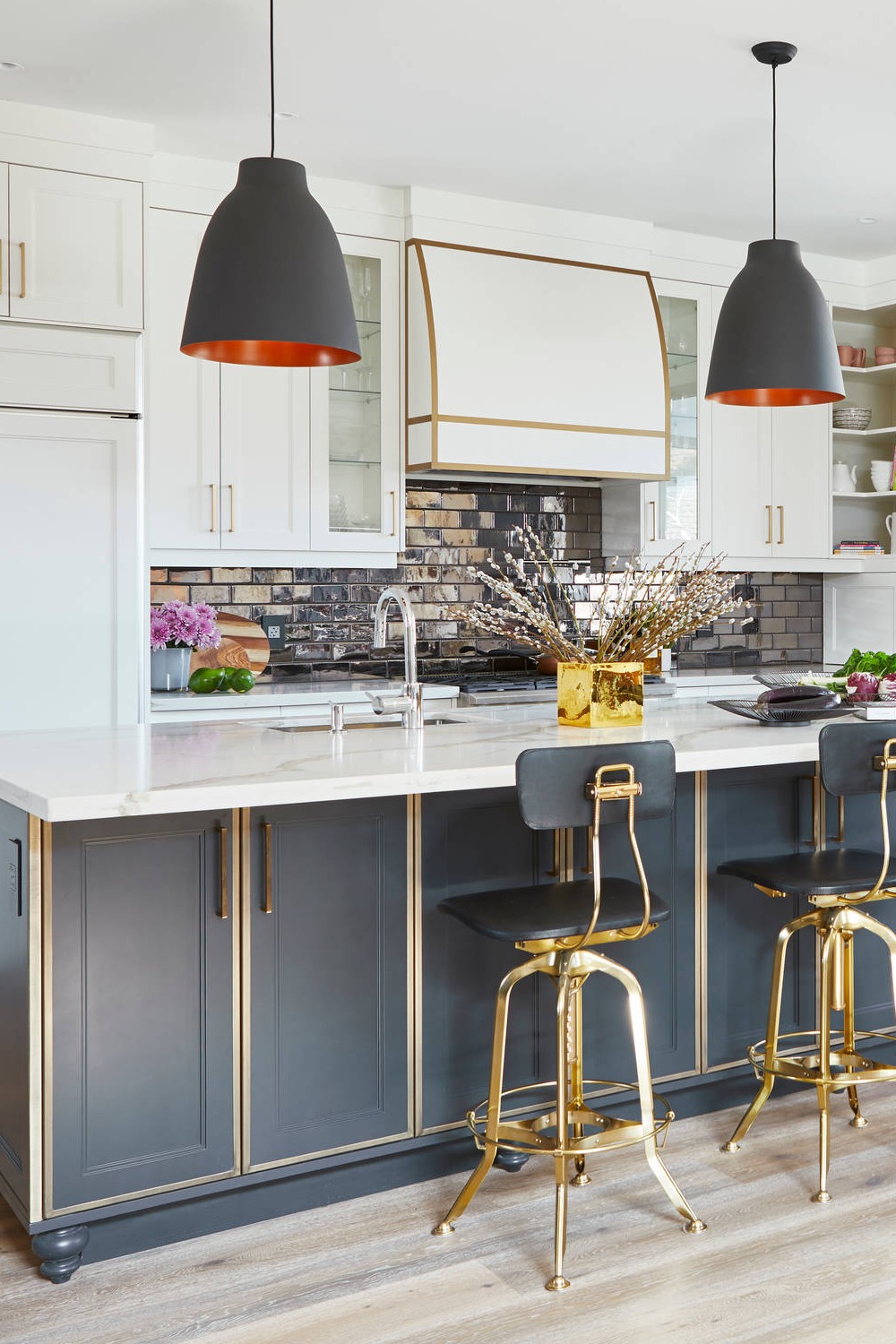 Black Kitchen Design Ideas With Gold Looks Well One Uniqie Home