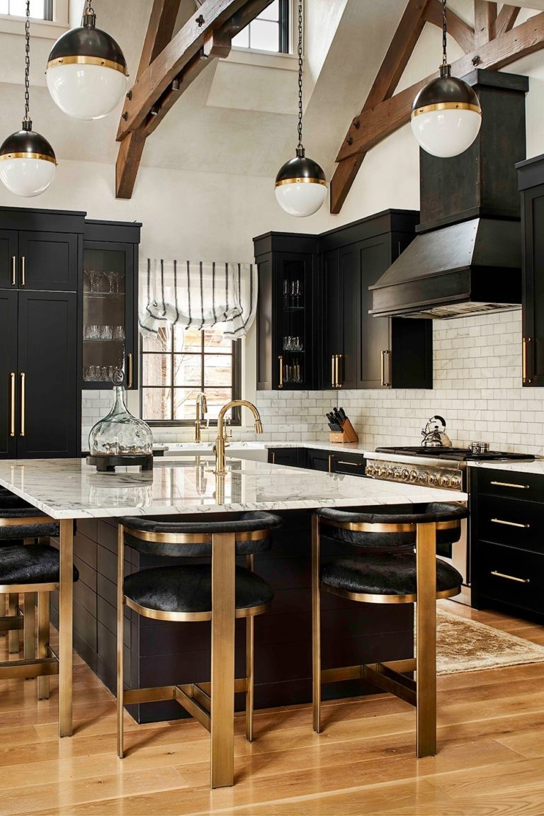 32+ Classy Black And Gold Kitchen Ideas | CountertopsNews