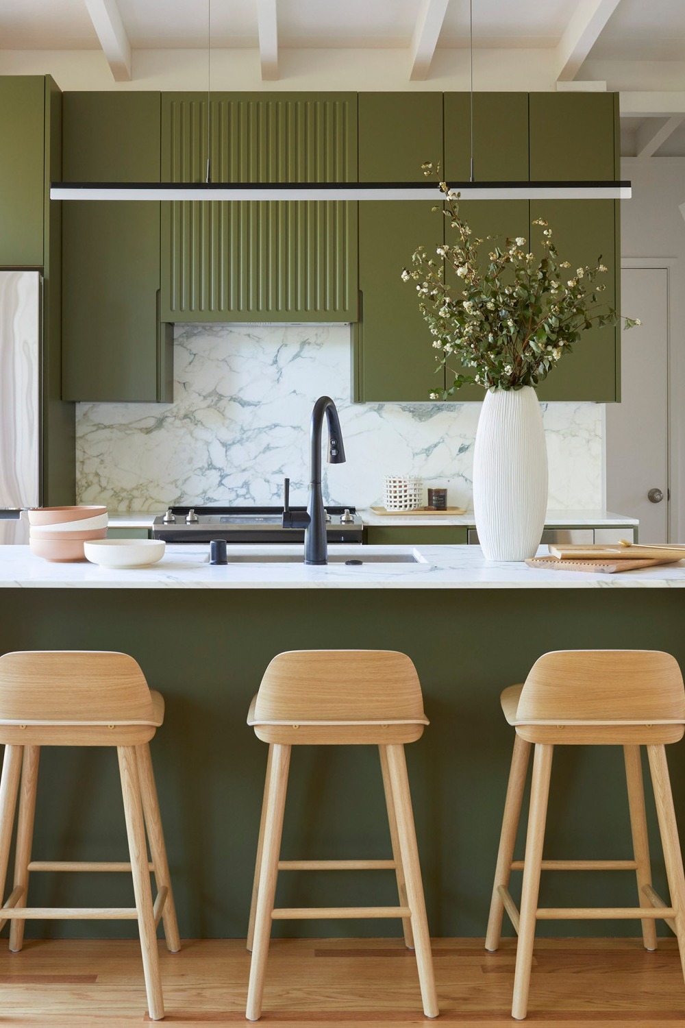 Modern Green Kitchens Design 2023 Style Cabinets Designer Kitchen Wood