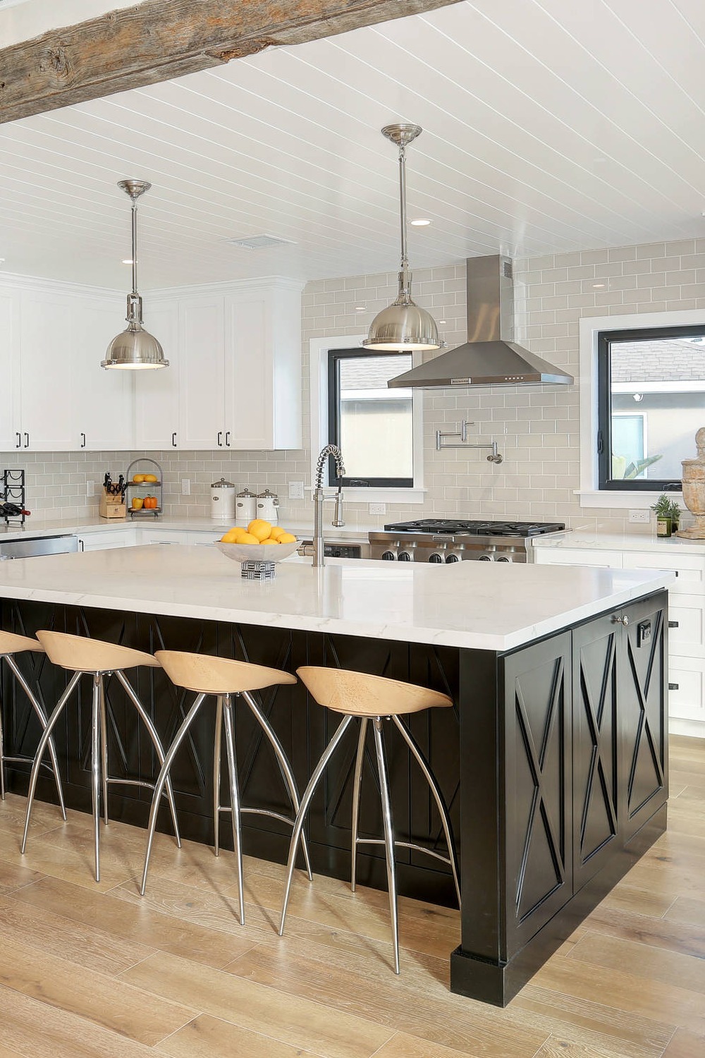 Builder Grade Kitchen Island X Design Trim Cabinets Create Space