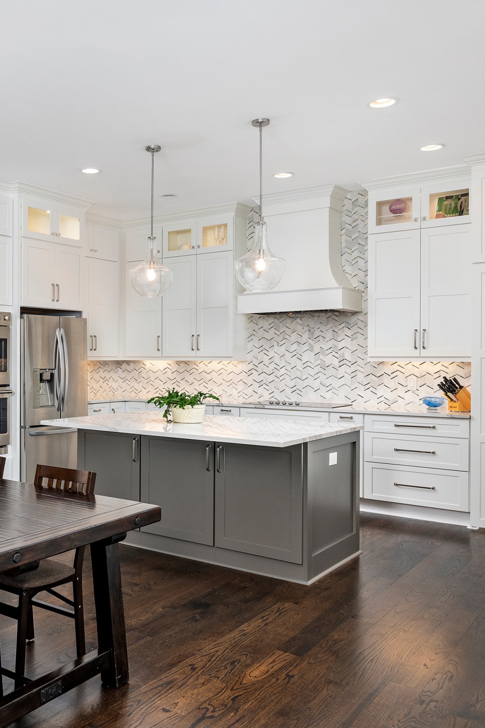Backsplash Ideas For White Cabinets Mosaic Tile Kitchen Backsplash White Tile