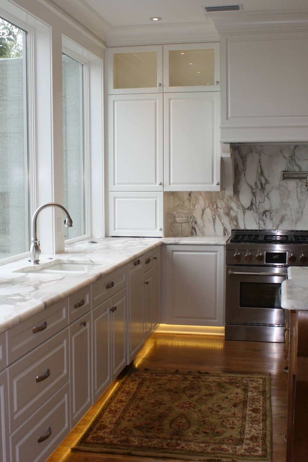 Calacatta Gold Marble Mosaic Tile Gray Tiles Stone Countertop Incorporate Color White Kitchen