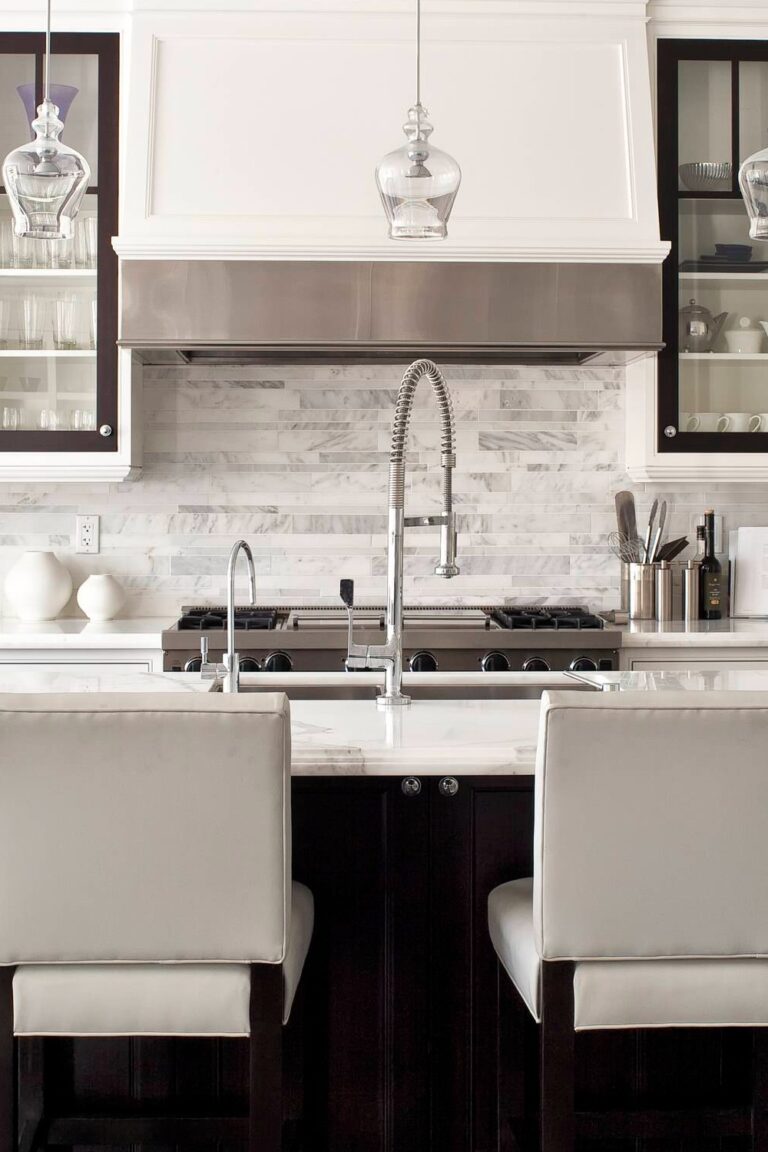 24+ Marble Subway Tile Backsplash Ideas For Kitchens