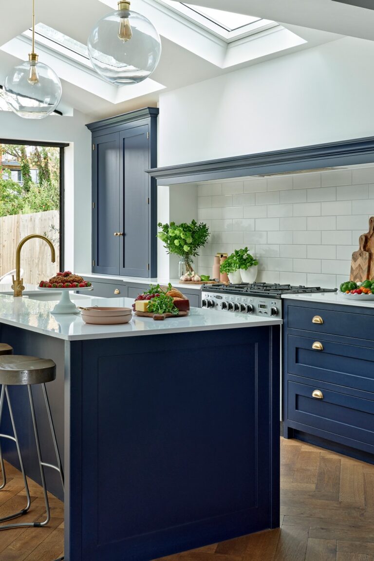 Blue Shaker Kitchen Cabinets Design Ideas