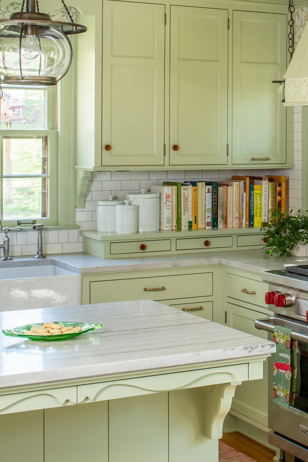 Green Cabinets And White Countertops Inspiration Shade Fresh Sink Island Ideas Room