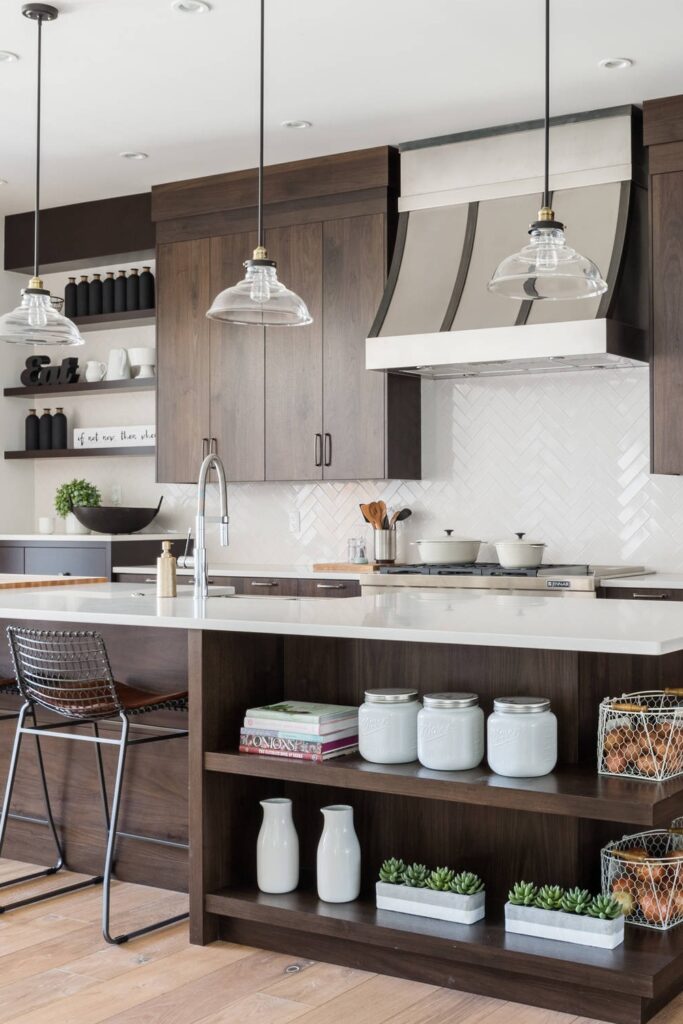 24+ High End Brown Cabinets With White Countertops