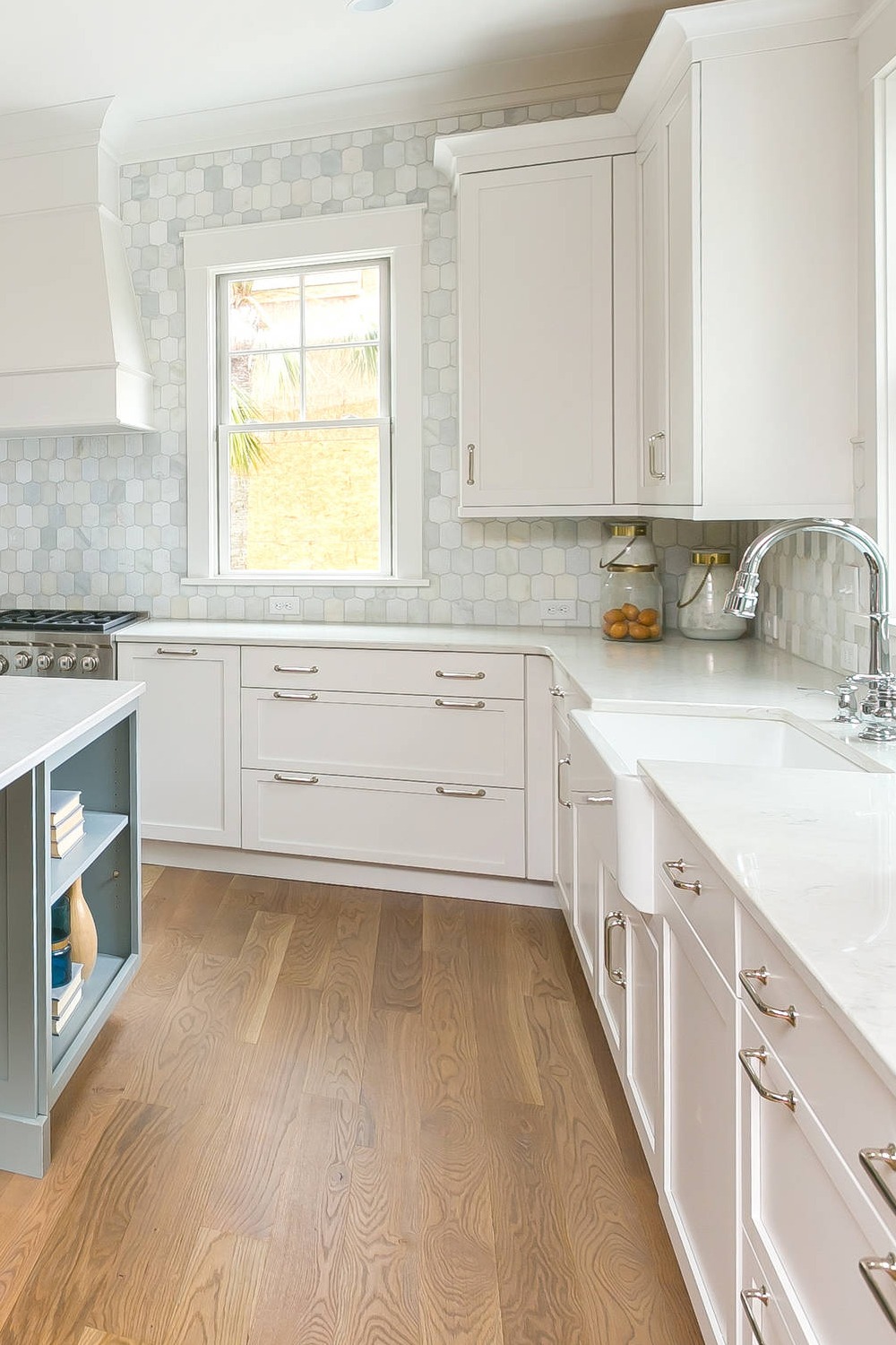 White Quartz Countertop Contemporary Kitchen Interior Designs Clean Lines Perfect Match Tile