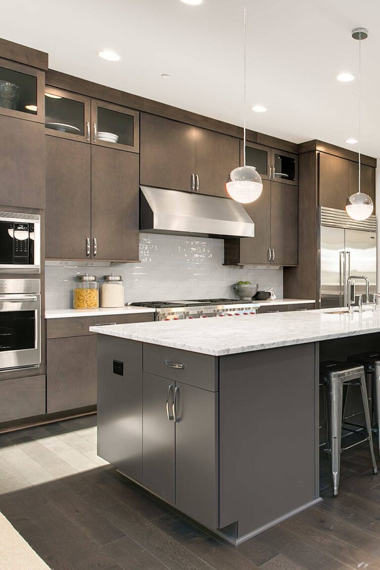 24+ Dark Gray Kitchen Cabinets-Stylish & Trendy