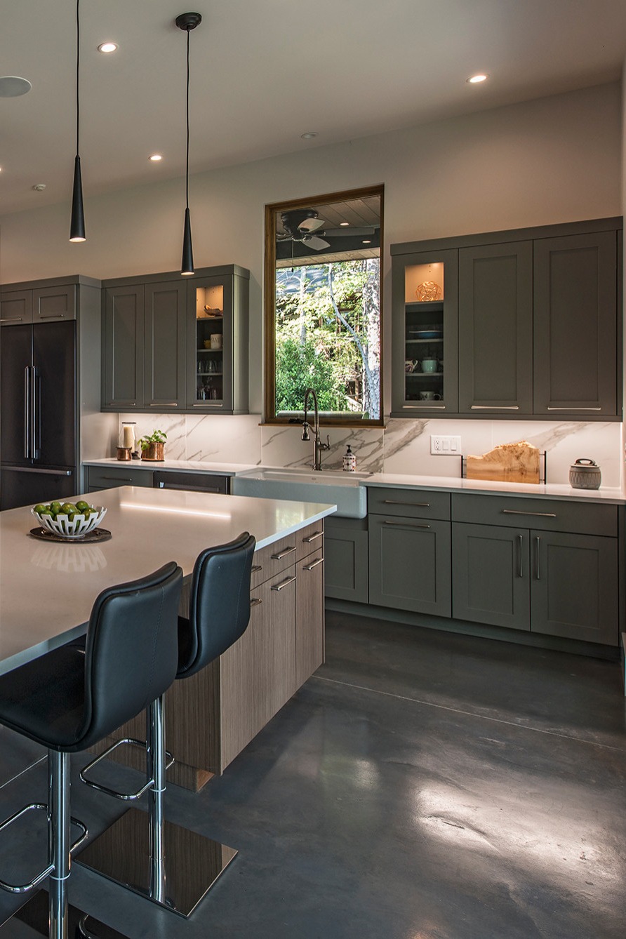 Light Gray Cabinets White Marble Countertops Wood Cabinets Light Gray Kitchen Paint Color