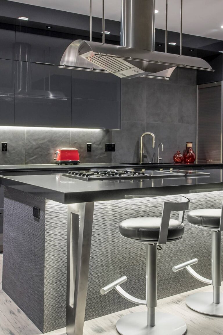 24+ Dark Gray Kitchen Cabinets-Stylish & Trendy