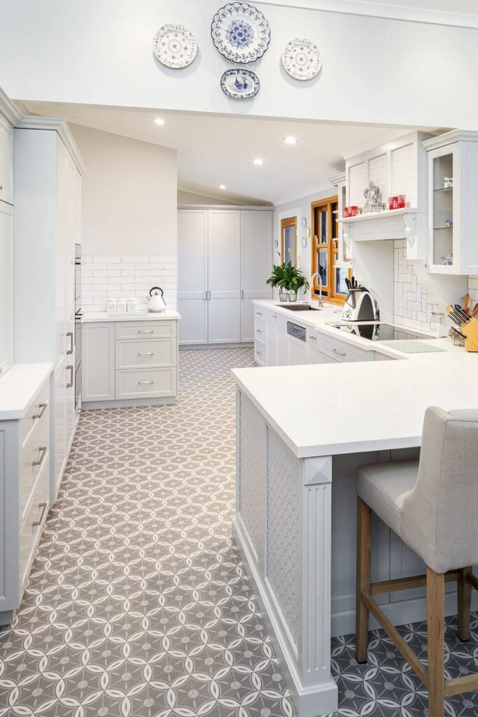 26+ Flooring Ideas For White Kitchen | CountertopsNews.com