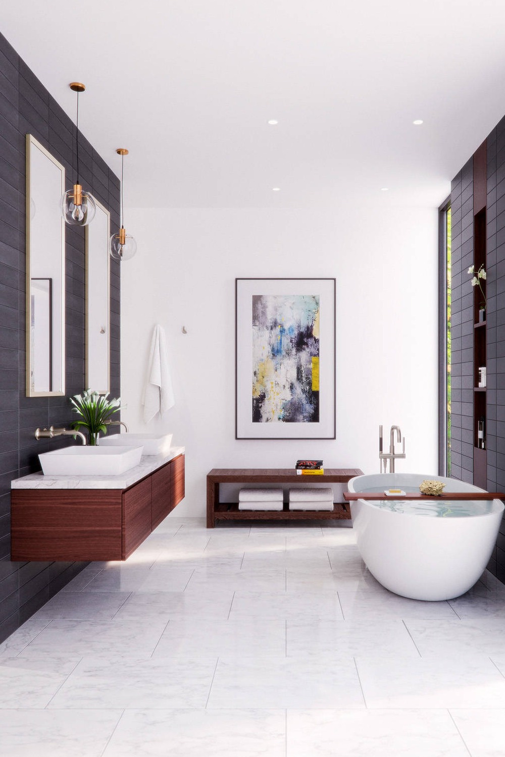 Bathroom Decor Clean Towels New Life Bathtub Budget Features Wall Modern Shower Patterned Tile Floor Paint